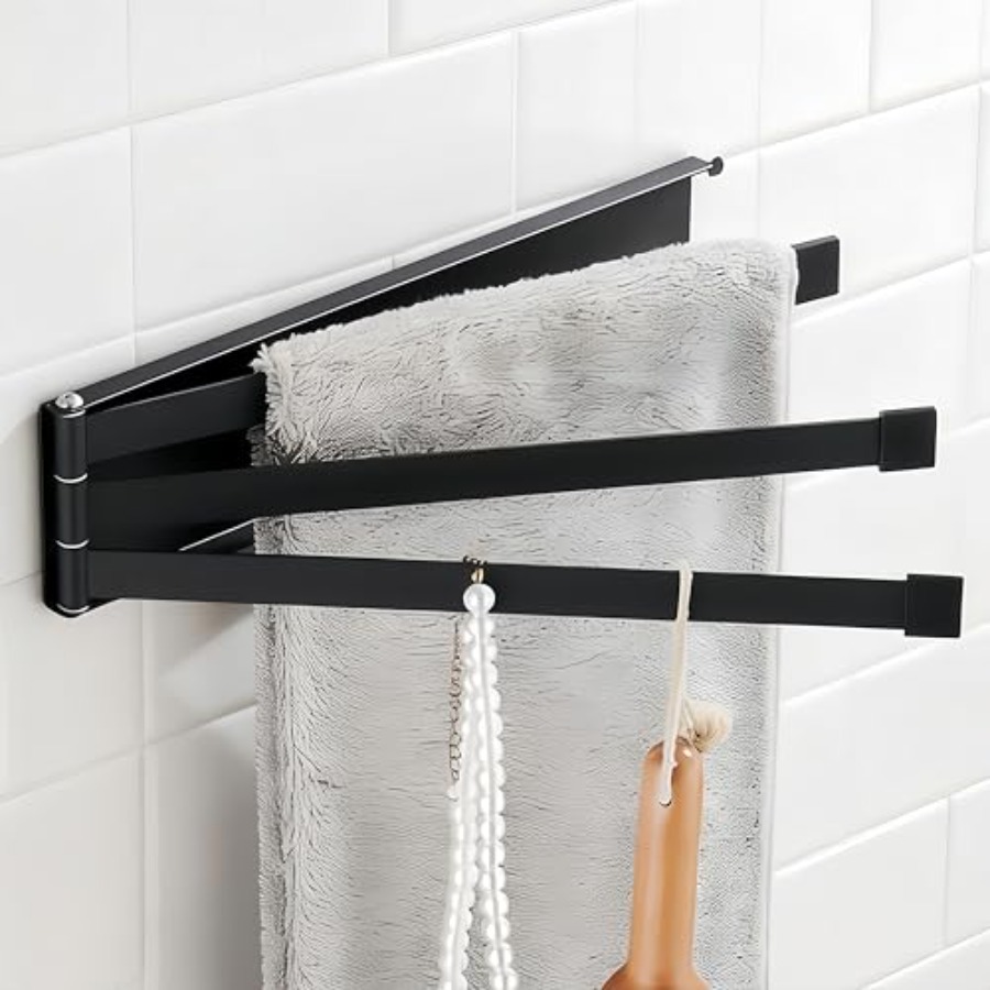 Towel Bar Stainless - Draaibaar keukenhanddoekrek, 3-armig, 24 cm kleine