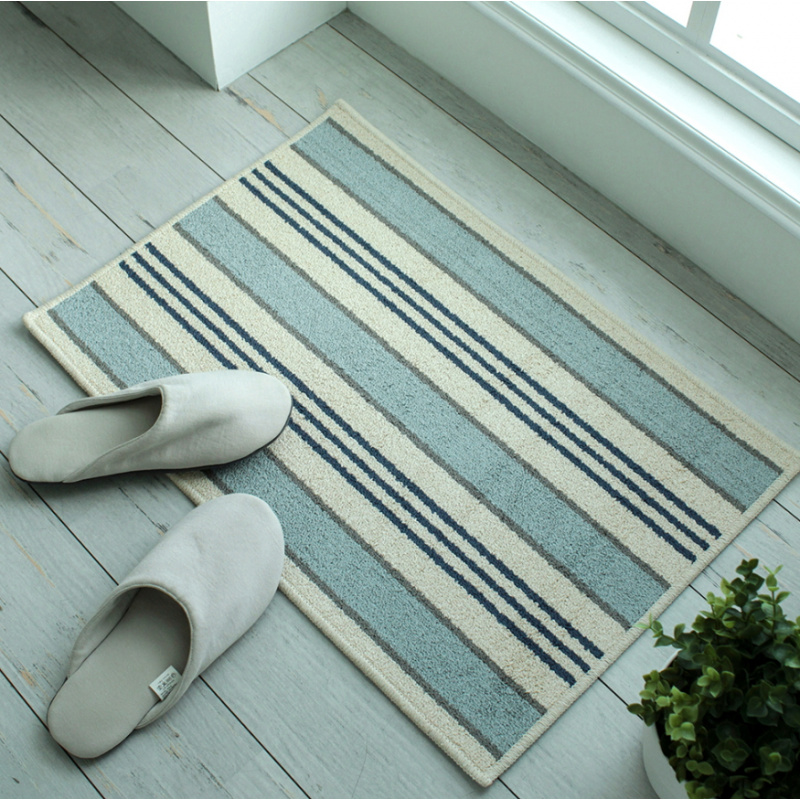 Zara Home Bathroom Rug - VIKAMA Koreaans minimalistisch gestreept badkamertapijt, antislip,