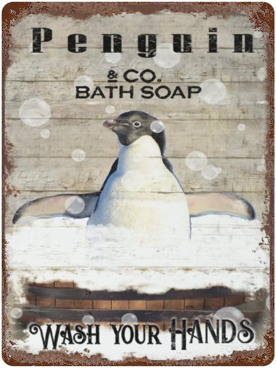 Vintage ijzeren hangende plaat - Home Bathroom Pic recensie en prijs