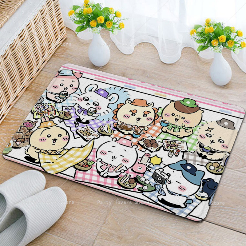 Anime Chiikawas Flanel Tapijte - Home Bathroom Floor Mats recensie en prijs
