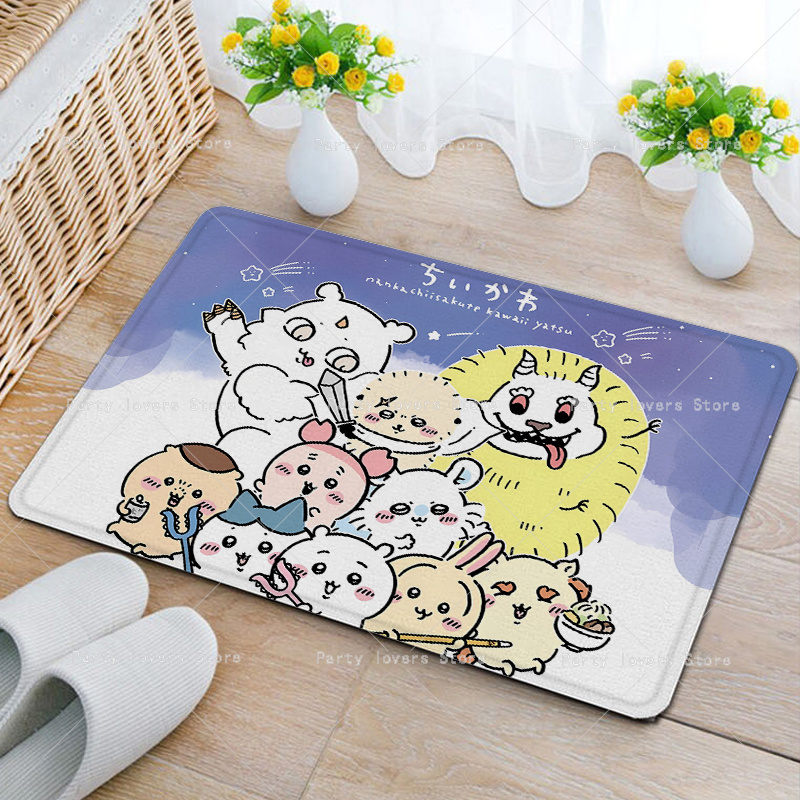Anime Chiikawas Flanel Tapijte - Home Bathroom Floor Mats recensie en prijs