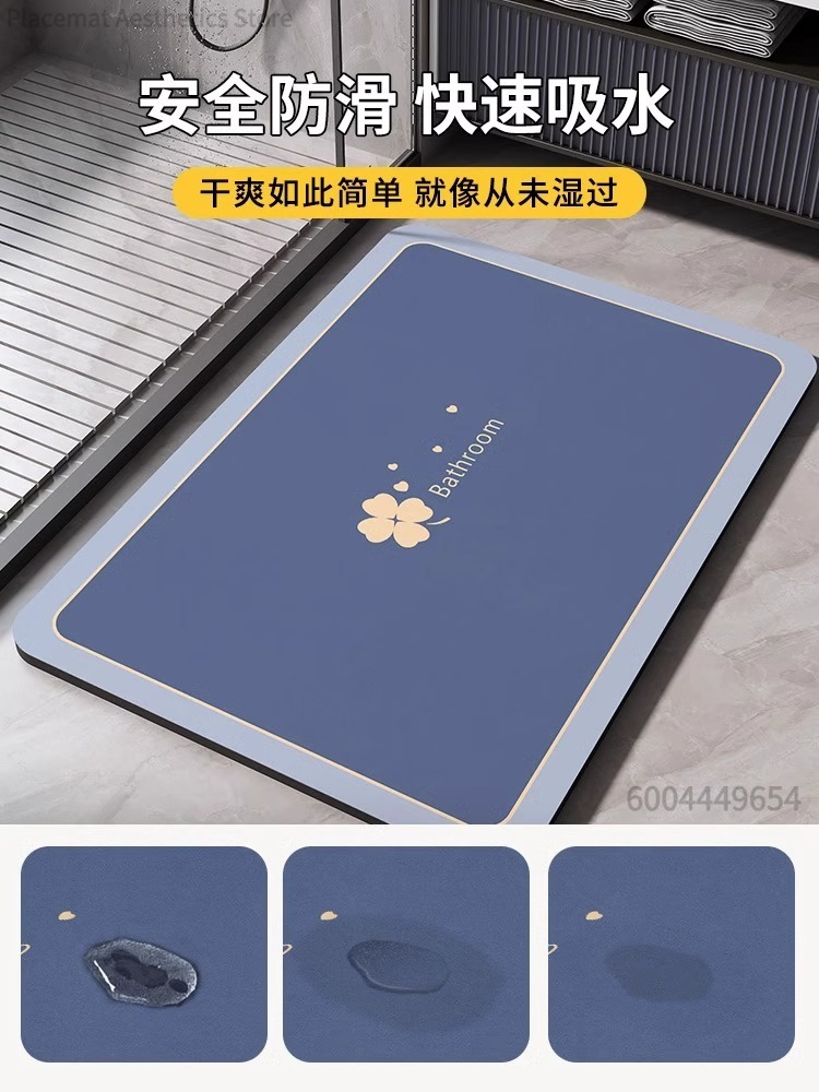 Superabsorberende badkamermat  - Home Bathroom Floor Mats recensie en prijs