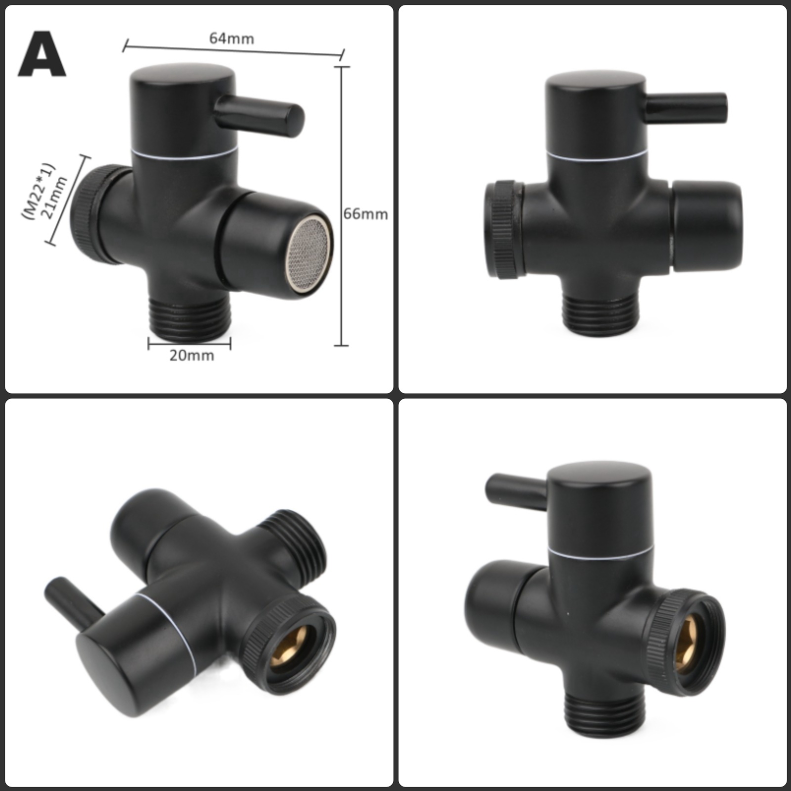 Zwart Messing Douchearm Adapte - Home Kitchen Bathroom Marketing recensie en prijs