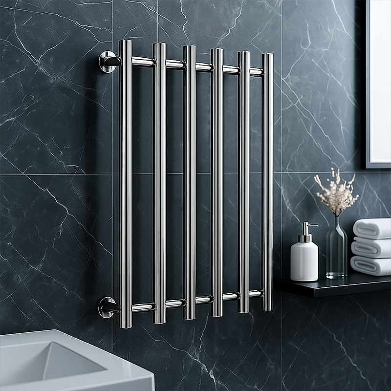 Verticale verwarmde handdoekre - Towel Bar Stainless recensie en prijs