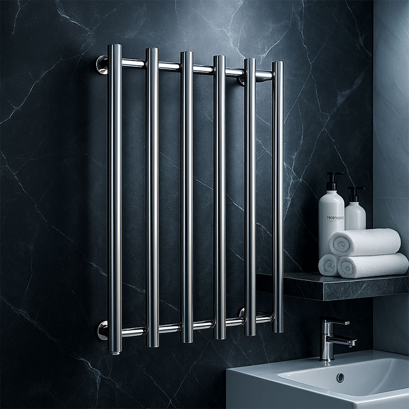 Verticale verwarmde handdoekre - Towel Bar Stainless recensie en prijs