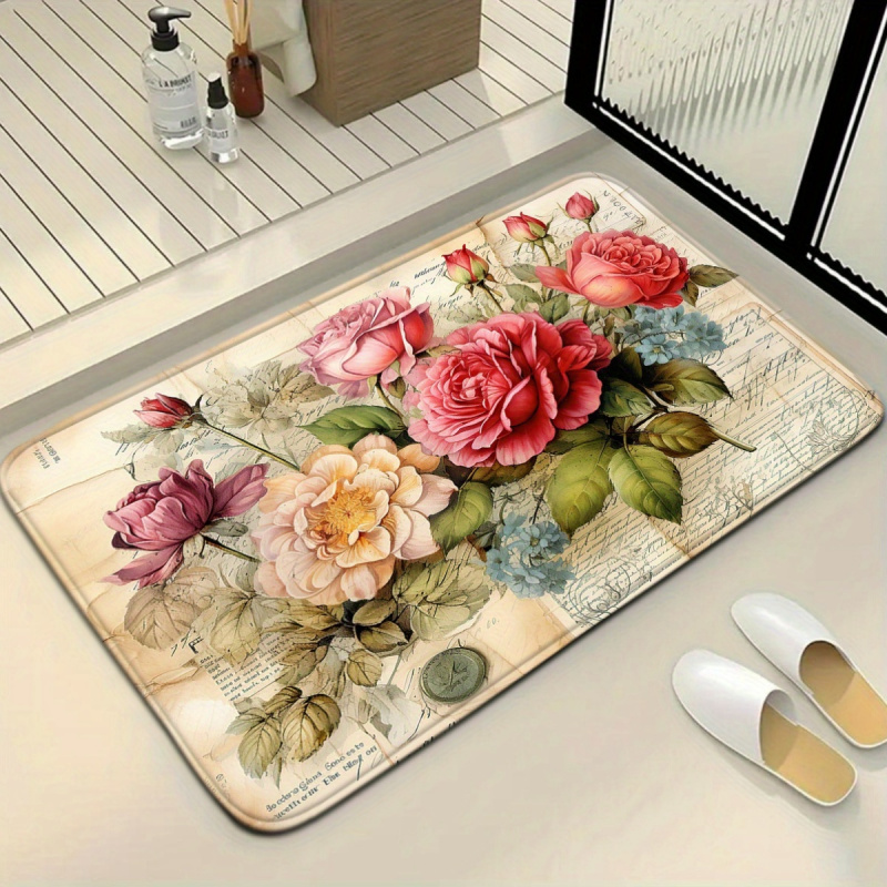 VIKAMA Vintage bloemenbadmat i - Zara Home Bathroom Rug recensie en prijs