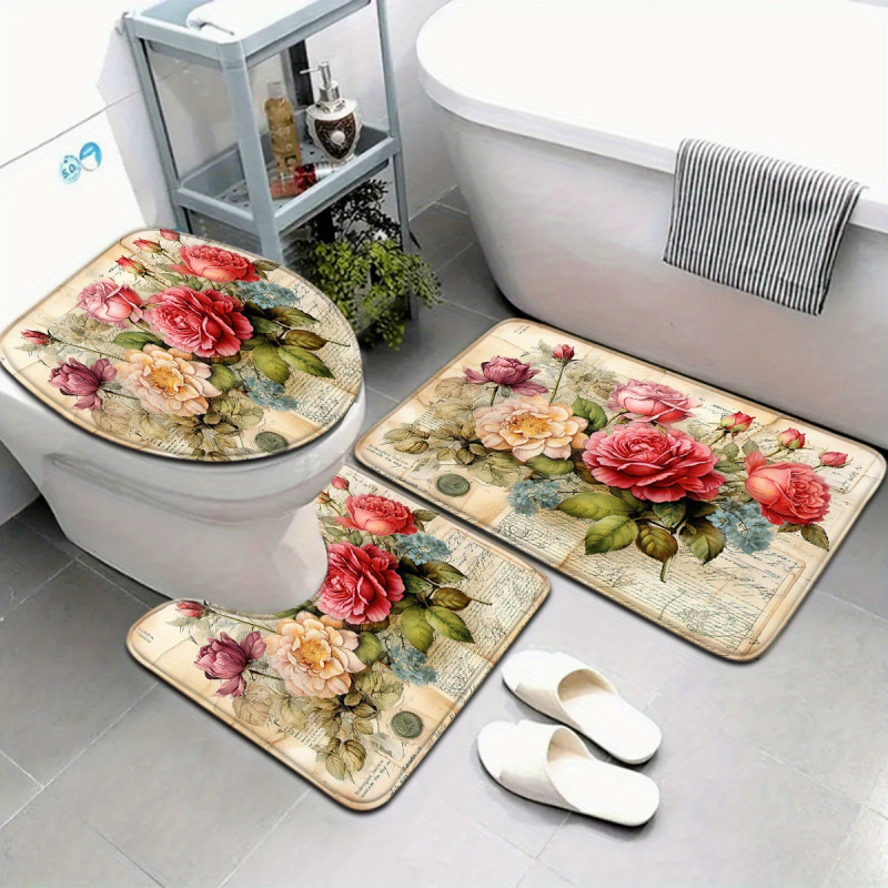 VIKAMA Vintage bloemenbadmat i - Zara Home Bathroom Rug recensie en prijs