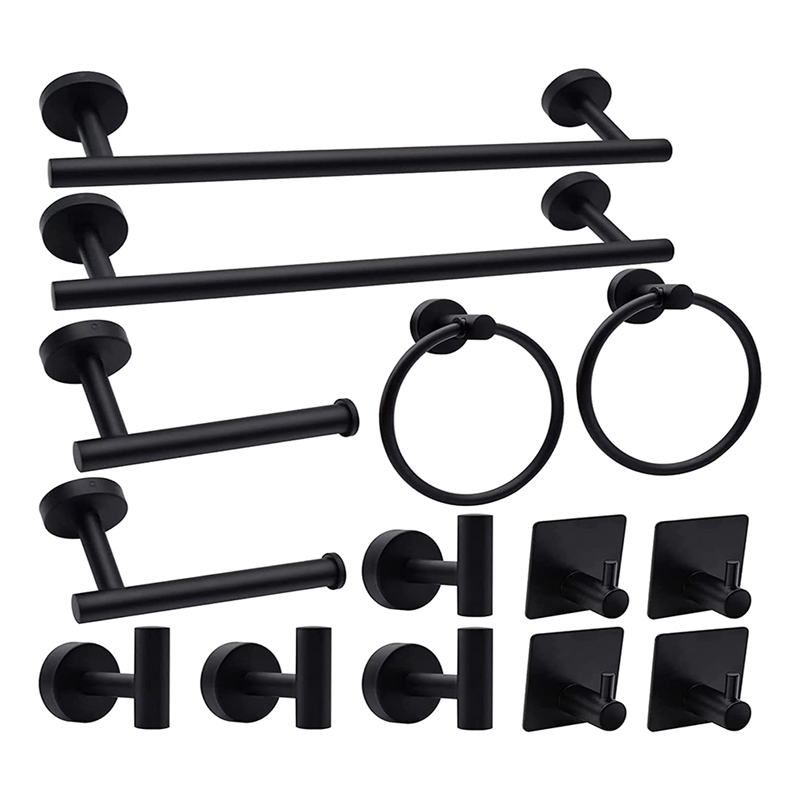 ABCL 14-delige matzwarte badka - Towel Bar Stainless recensie en prijs