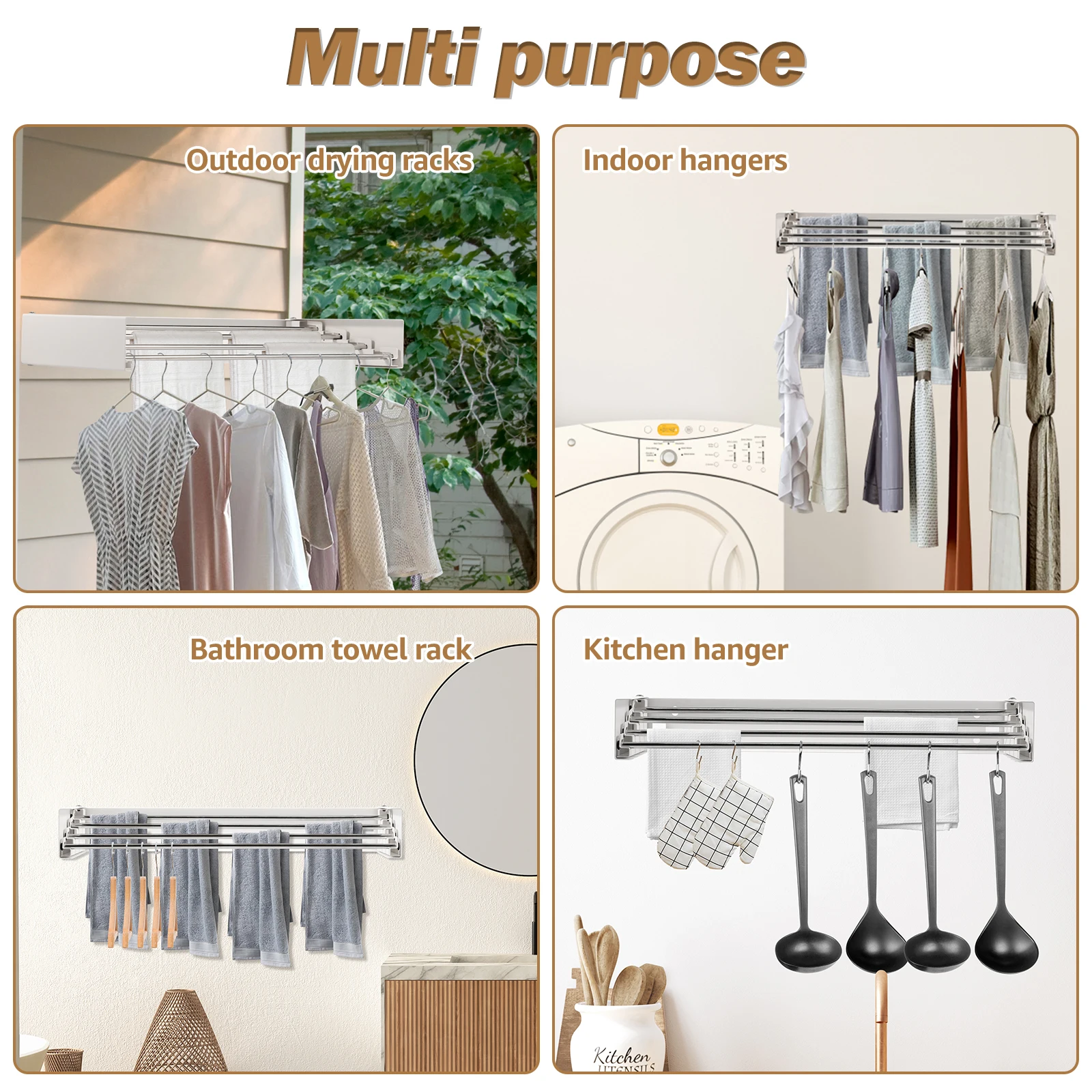 Opvouwbare kledinghanger van r - Towel Bar Stainless recensie en prijs